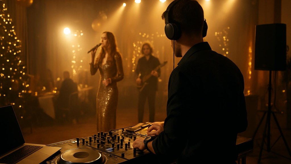 Capodanno con musica a Riccione: musica live o DJ set DJ o cantante in una sala eventi per Capodanno